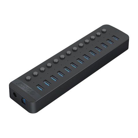 Hub Orico CT2U3-13AB 13x USB-A 3.0 z włącznikami - czarny