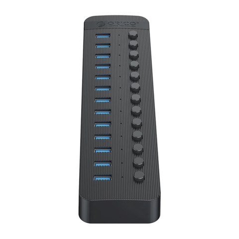 Hub Orico CT2U3-13AB 13x USB-A 3.0 z włącznikami - czarny