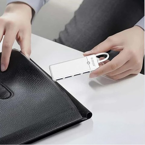 Hub USB Orico PAPW4A-C3 4-portowy 4x USB-A 3.0 0,15 m - biały