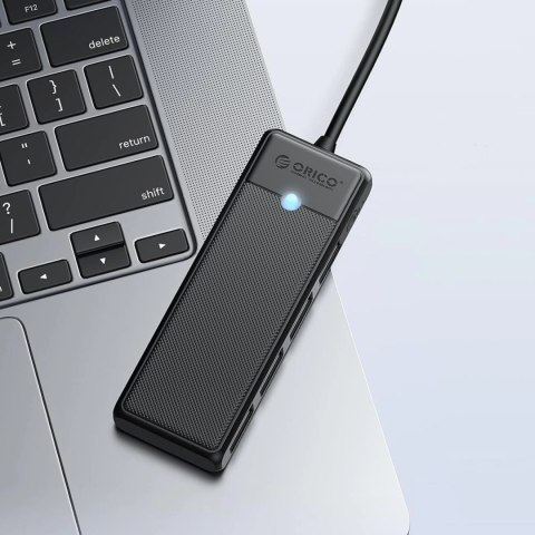 Hub USB Orico PAPW4A-C3 4-portowy 4x USB-A 3.0 0,15 m - czarny