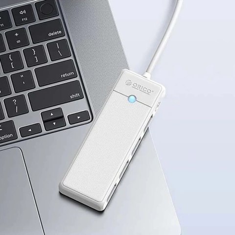 Hub USB Orico PAPW4A-C3 4-portowy 4x USB-A 3.0 1 m - biały