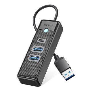 Hub USB Orico PWC2U-U3 3-portowy 2x USB-A 3.0 1x USB-C 3.0 0,5 m - czarny
