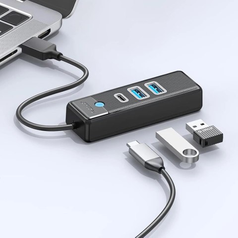 Hub USB Orico PWC2U-U3 3-portowy 2x USB-A 3.0 1x USB-C 3.0 1 m - czarny
