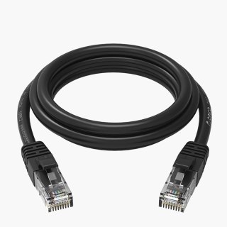 Kabel sieciowy Ethernet Orico PUG-C6 CAT6 1000Mbps RJ45 internetowy LAN okrągły 8 m - czarny
