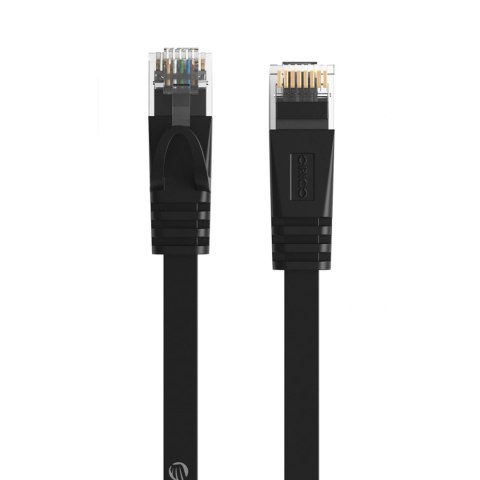 Kabel sieciowy Ethernet Orico PUG-C6B CAT6 1000Mbps RJ45 internetowy LAN płaski 1 m - czarny