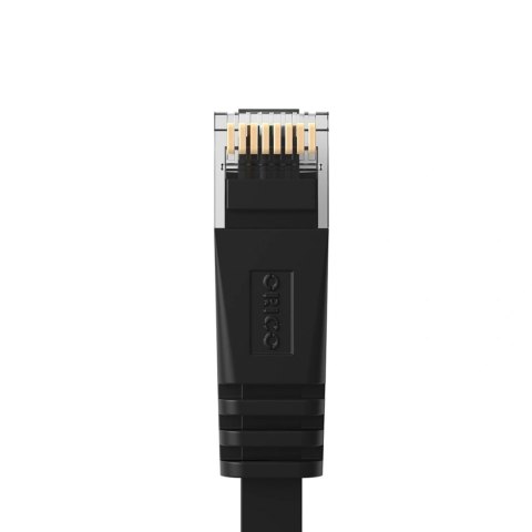 Kabel sieciowy Ethernet Orico PUG-C6B CAT6 1000Mbps RJ45 internetowy LAN płaski 1 m - czarny