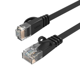 Kabel sieciowy Ethernet Orico PUG-C6B CAT6 1000Mbps RJ45 internetowy LAN płaski 15 m - czarny