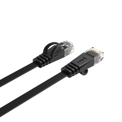 Kabel sieciowy Ethernet Orico PUG-C6B CAT6 1000Mbps RJ45 internetowy LAN płaski 2 m - czarny