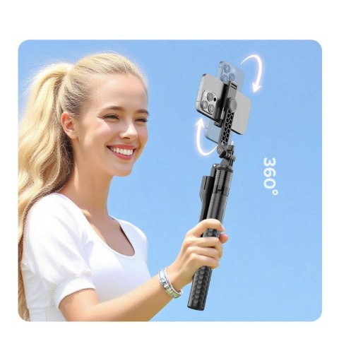 Selfie stick Orico SPM190 tripod 1/4" na telefon kamerę aparat z obrotem 360 stopni Bluetooth 5.2 - czarny