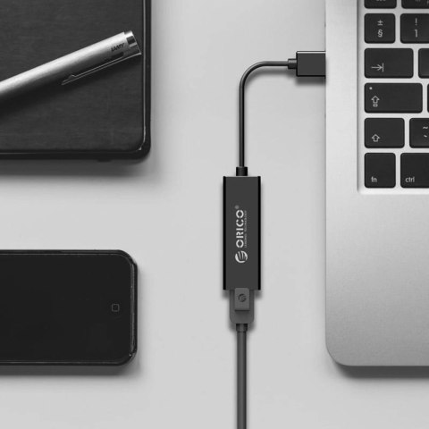 Zewnętrzna karta sieciowa Orico UTJ-U3 1 Gigabit USB-A 3.0 - czarna