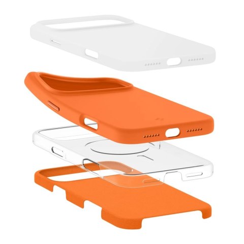 Etui Spigen Silicone Fit Mag MagSafe na iPhone 17 Pro Max - pomarańczowe