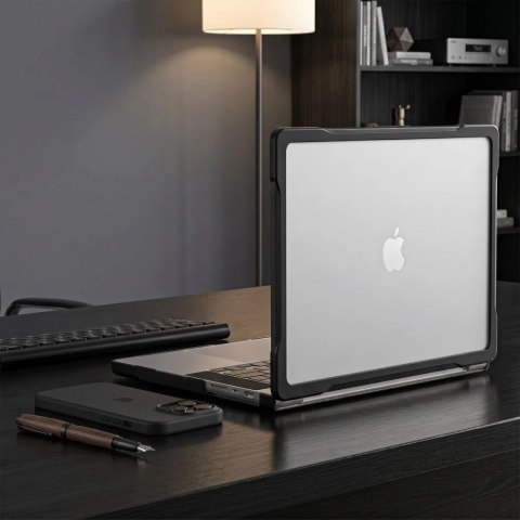 Etui Tech-Protect Velar na MacBook Pro 16" 2021 / 2023 / 2025 / 2026 - przezroczysto-czarne