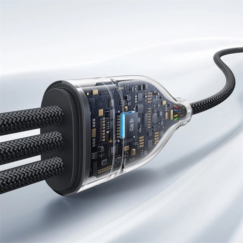 Kabel Baseus Flash Series 3 100W 3w1 USB-C - 3xUSB-C 1,5m - czarny