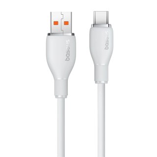 Kabel Baseus Pudding 100W USB-A - USB-C 1,2m - biały