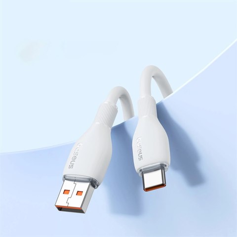 Kabel Baseus Pudding 100W USB-A - USB-C 1,2m - biały