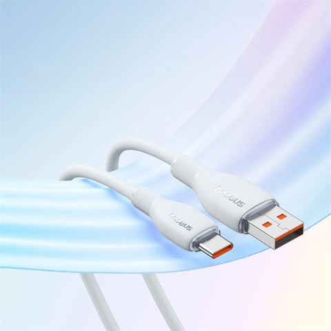Kabel Baseus Pudding 100W USB-A - USB-C 1,2m - biały