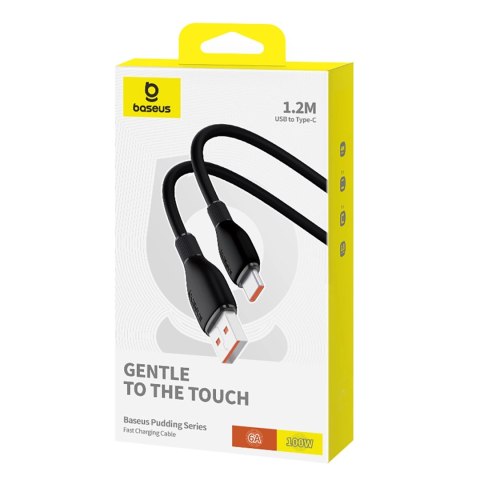 Kabel Baseus Pudding 100W USB-A - USB-C 1,2m - czarny