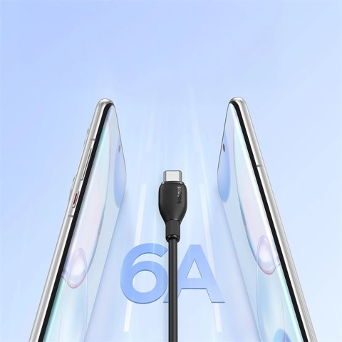 Kabel Baseus Pudding 100W USB-A - USB-C 1,2m - czarny