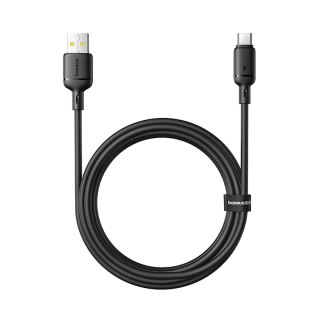 Kabel Baseus Silky 3A USB-A - USB-C 1m - czarny