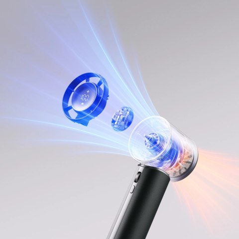 Mini wentylator Jisulife Handheld Fan Pro1 Mini 4250 mAh USB-C przenośny wiatraczek dmuchawa - czarny