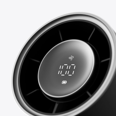 Mini wentylator Jisulife Handheld Fan Pro1 Mini 4250 mAh USB-C przenośny wiatraczek dmuchawa - czarny