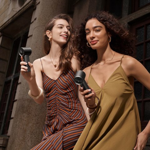 Mini wentylator Jisulife Handheld Fan Pro1 Mini 4250 mAh USB-C przenośny wiatraczek dmuchawa - czarny