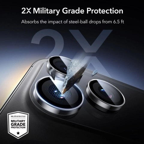 Osłona aparatu ESR Armorite na iPhone 14 Pro / Pro Max / 15 Pro / Pro Max / 16 Pro / Pro Max / 17 Pro / Pro Max - przezroczysta