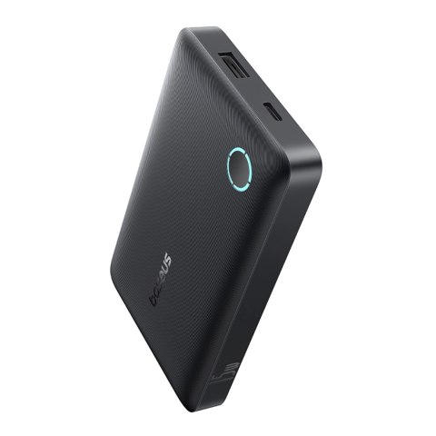 Powerbank Baseus EnerFill FP11 10000mAh 15W (z czarnym kablem Simple USB-C - USB-C 20V/3A 30cm) - czarny