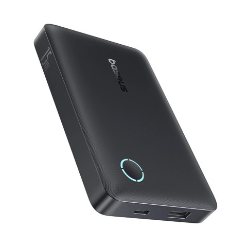 Powerbank Baseus EnerFill FP11 10000mAh 15W (z czarnym kablem Simple USB-C - USB-C 20V/3A 30cm) - czarny