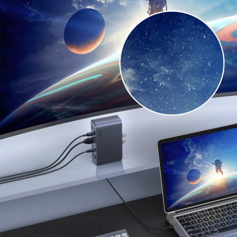 Stacja dokująca USB-C Baseus UnionJoy 2xHDMI4K@60Hz 1xDP4K@60Hz 3xUSB-A3.0 2xUSB-C3.0 2xUSB-A2.0 1xRJ45 PD PC 1xSD+TF 1x3.5mm mi