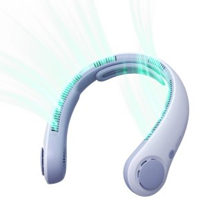 Wentylator Jisulife Neck Fan 4 5000mAh na szyję przenośny wiatraczek USB - jasnoniebieski