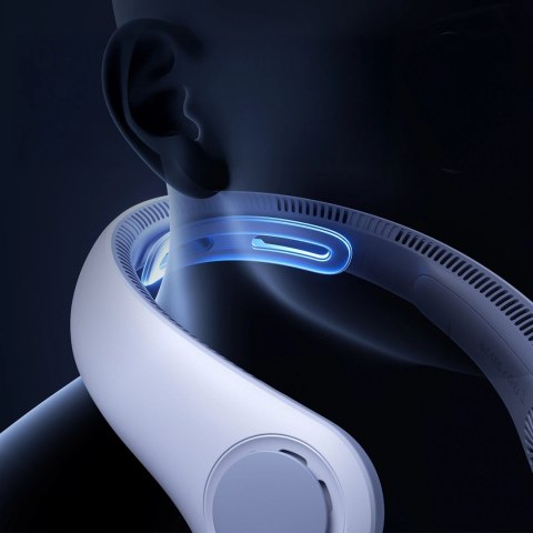 Wentylator Jisulife Neck Fan 4 5000mAh na szyję przenośny wiatraczek USB - jasnoniebieski