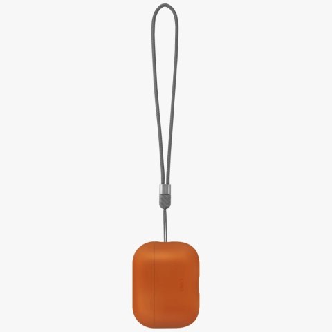 Etui UNIQ Lino Silicone na AirPods Pro 3 - pomarańczowe