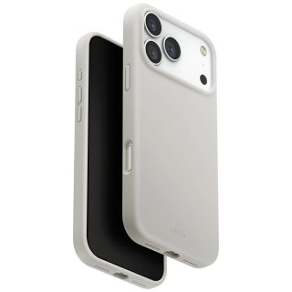 Etui UNIQ Lino na iPhone 17 Pro Max Magclick Charging - szare