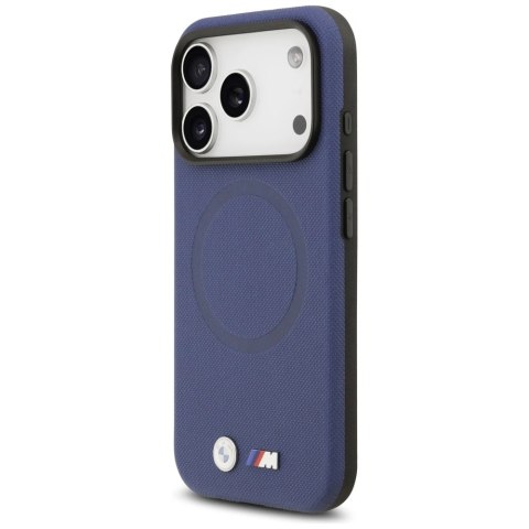 Etui BMW M FW Metal Logo MagSafe na iPhone 17 Pro Max - granatowe