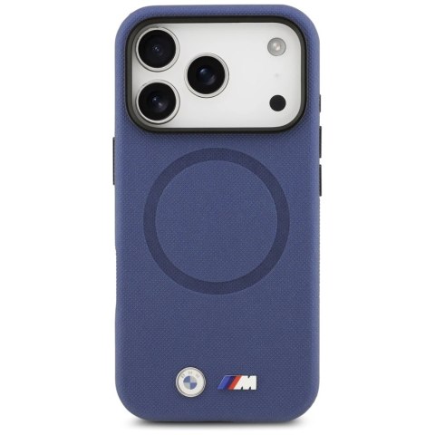 Etui BMW M FW Metal Logo MagSafe na iPhone 17 Pro Max - granatowe