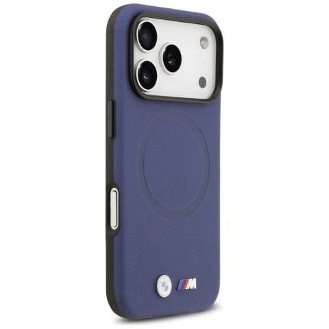 Etui BMW M FW Metal Logo MagSafe na iPhone 17 Pro Max - granatowe