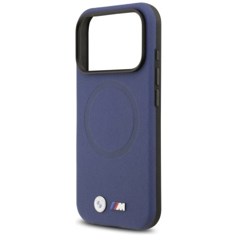 Etui BMW M FW Metal Logo MagSafe na iPhone 17 Pro Max - granatowe