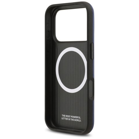 Etui BMW M FW Metal Logo MagSafe na iPhone 17 Pro Max - granatowe