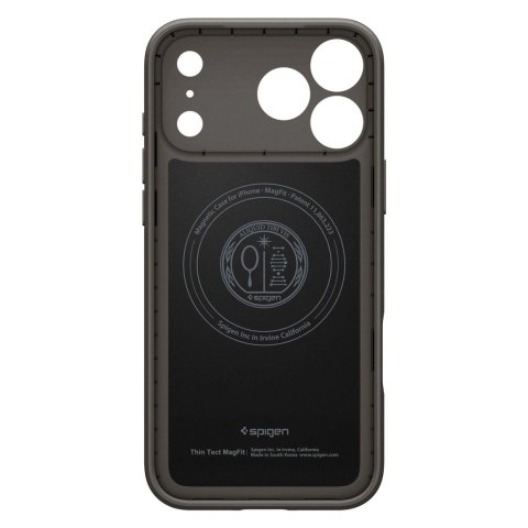 Etui Spigen Thin Fit MagSafe na iPhone 17 Pro - szare