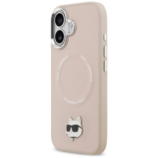 Karl Lagerfeld nakładka do iPhone 17 6,1" Choupette Pin MagSafe różowa