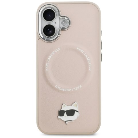 Karl Lagerfeld nakładka do iPhone 17 6,1" Choupette Pin MagSafe różowa