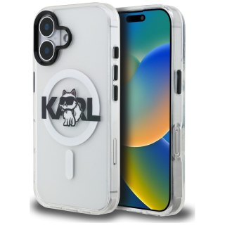Karl Lagerfeld nakładka do iPhone 17 6,1" IML Choupette Sketch Logo MagSafe przezroczysta