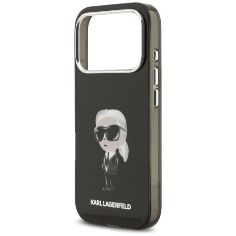 Karl Lagerfeld nakładka do iPhone 17 Pro 6,3" IML Aquarelle Karl & Logo MagSafe czarna
