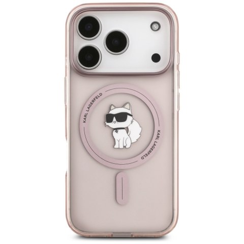 Karl Lagerfeld nakładka do iPhone 17 Pro 6,3" IML Choupette MagSafe różowa