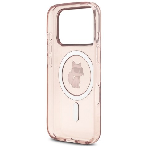 Karl Lagerfeld nakładka do iPhone 17 Pro 6,3" IML Choupette MagSafe różowa