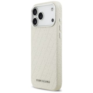 Karl Lagerfeld nakładka do iPhone 17 Pro Max 6,9" FW Stamped Karl MagSafe beżowa