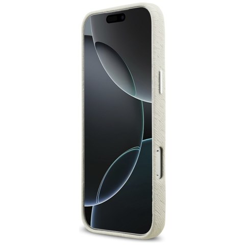 Karl Lagerfeld nakładka do iPhone 17 Pro Max 6,9" FW Stamped Karl MagSafe beżowa