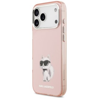 Karl Lagerfeld nakładka do iPhone 17 Pro Max 6,9" IML Aquarelle Choupette & Logo MagSafe różowa