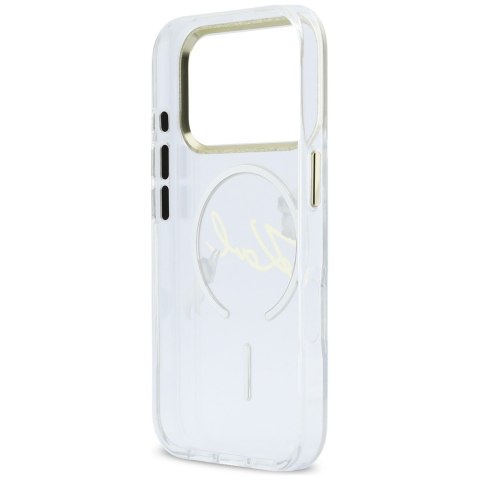 Karl Lagerfeld nakładka do iPhone 17 Pro Max 6,9" IML Choupettes Karl Script Logo MagSafe przezroczysta